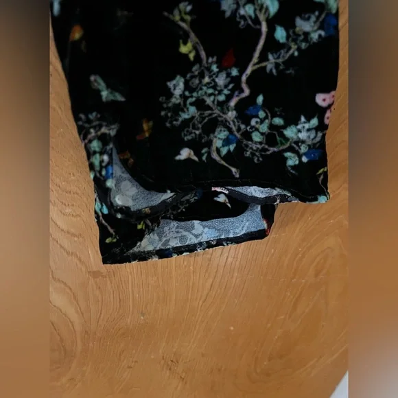 Zadig & Voltaire velour Black Floral Slim-Fit Pants EU40 US8 - Picture 7 of 10